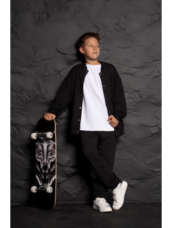 Футболка оверсайз футер с вышивкой