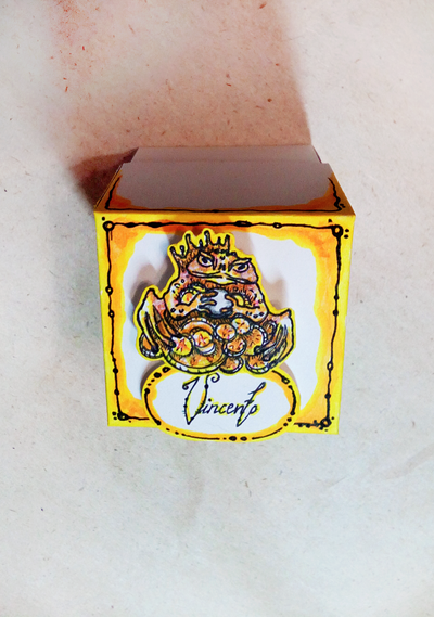 Маленькая подарочная коробочка под кольцо в стиле украшения