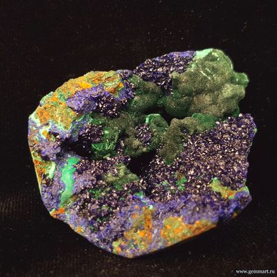 Азурит и Малахит. 54*45*29мм.