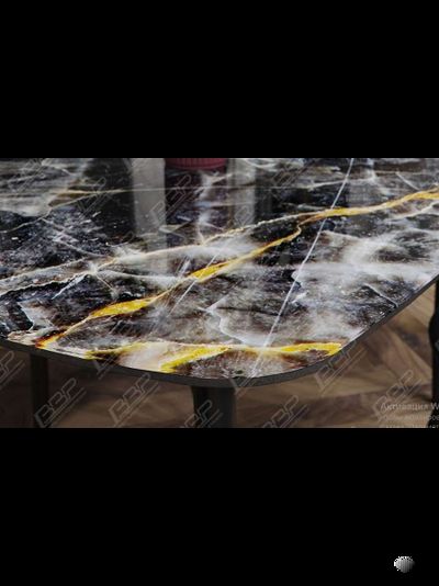 Стол кухонный "Оникс" подстолье , МДФ+стекло