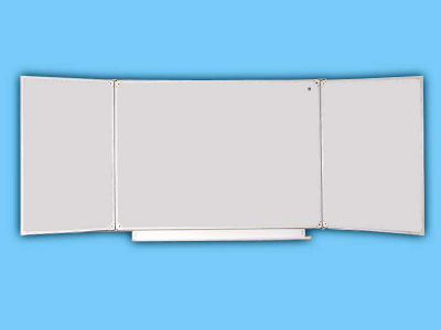 Школьная доска настенная трехэлементная для письма мелом и маркером ДА31