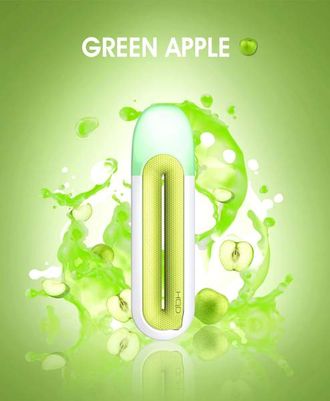 Одноразовые электронные POD-системы HQD ROSY до 400 затяжек green apple