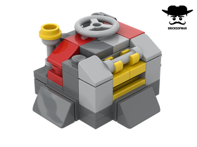 Лего командный центр людей, хранилище и 2 рабочих. Минимасштаб