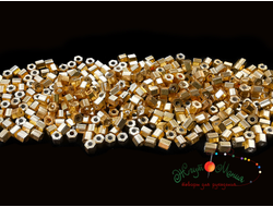 Toho Hexagon 11/0 - 5г - 557 Гальванизированный звёздный свет (золото)