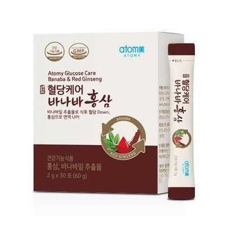 Банаба и Женьшень для снижения сахара в крови 30 стиков  Atomy Glucose Care Banaba & Red Ginseng