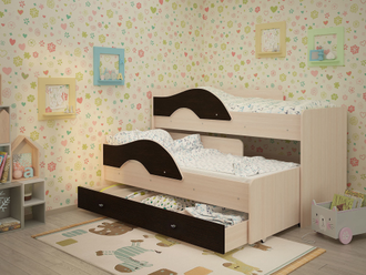 Детская выкатная кровать МТ - КА 18 (180/170 х 80 см)  + 200 бонусов