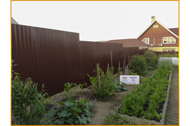 Забор из профлиста п.Маркова