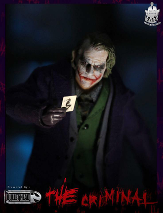 Джокер (Бэтмен, Тёмный рыцарь) - Коллекционная фигурка 1/12 scale The Joker, The Dark Knight Batman The Criminal (BH001) - Bullet Head