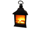 Фонарь со светодиодной подсветкой Камин 30*15*15см