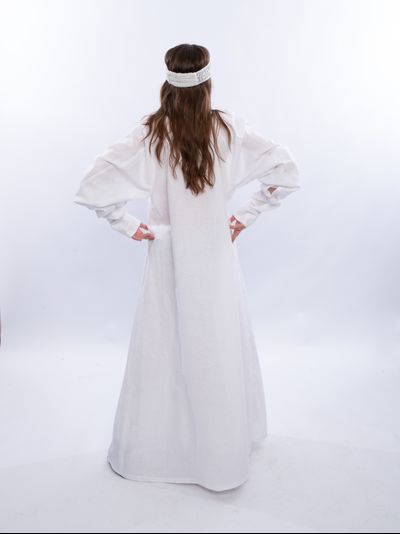 Длиннополое платье "Млечный Путь" из конопли