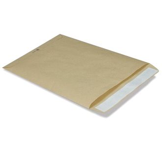 Конверт-пакет В4 плоский (250х353 мм) до 140 листов, крафт-бумага, отрывная полоса, 380090 250 шт.