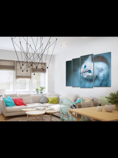 Модульная картина "Голубые глаза"