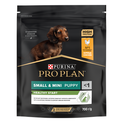 Pro Plan (Про План) Healthy start для щенков мелких и карликовых пород с курицей 700 г