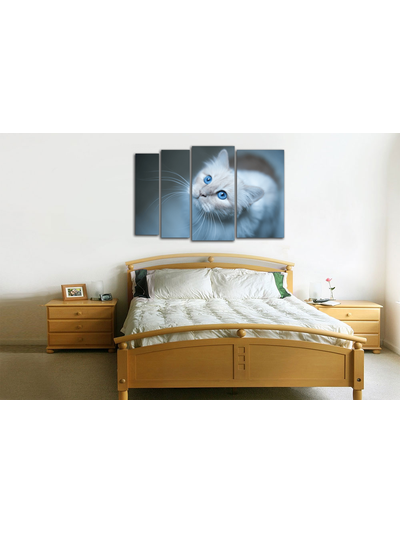 Модульная картина "Голубые глаза"