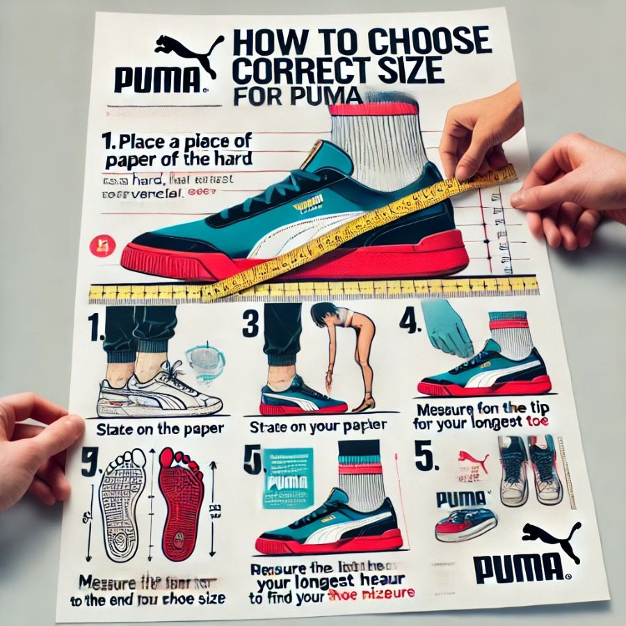 Как выбрать размер кроссовок Puma