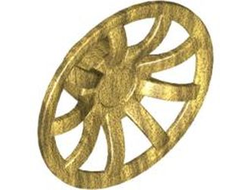 Wheel Cover 9 Spoke - 24mm D. - for Wheels 55982 and 56145, Pearl Gold (62701 / 4624555 / 6385882)