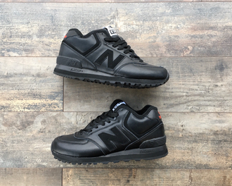 Кроссовки New Balance 574 Mid Black зимние