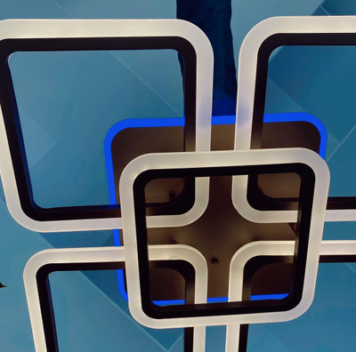 Люстра светодиодная 8075/4+1 COF 140W+10W RGB Profit Light