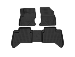 Коврик салонный полиуретановый (черный) для Toyota Fortuner (17-Н.В.)  (Борт 4см)