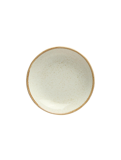 Тарелка глубокая 21 см фарфор цвет бежевый
