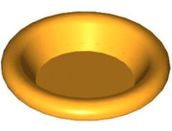 Minifigure, Utensil Dish 3 x 3, Bright Light Orange (6256 / 4243920)