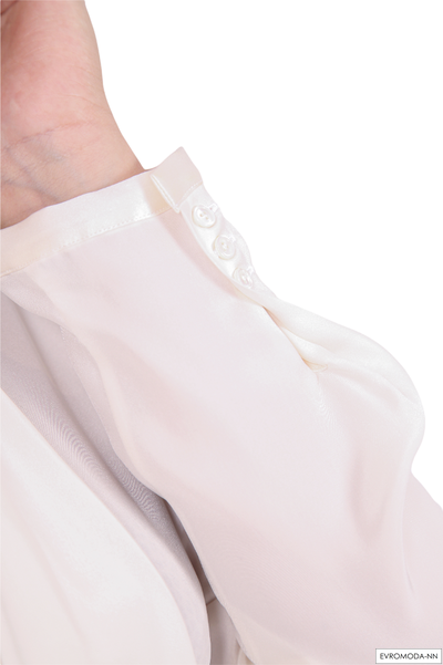 Блузка белая Бина-F (Акция) (42)