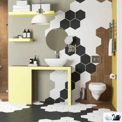 Плитка Керама Марацци Буранелли 24002 настенная керамическая шестиугольная черная