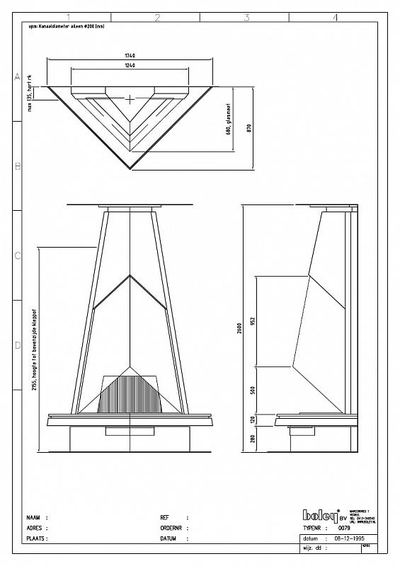 Дровяной камин BOLEY 79 стальной