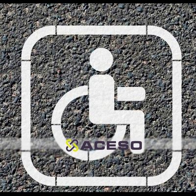 Трафарет для нанесения разметки "Инвалид", М2