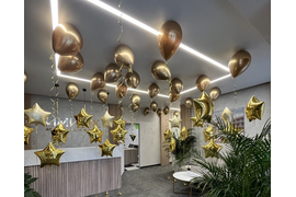 Оформление шарами магазина, офиса