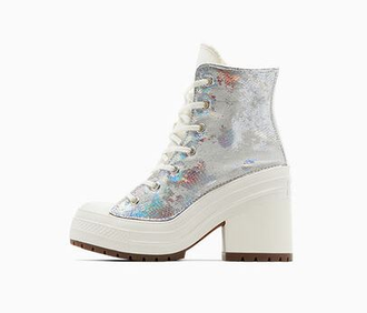 Converse Chuck 70 De Luxe Heel Metallic Silver