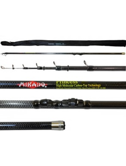 Удилище телескопическое Micado PRINCESS  карбон 4,0м