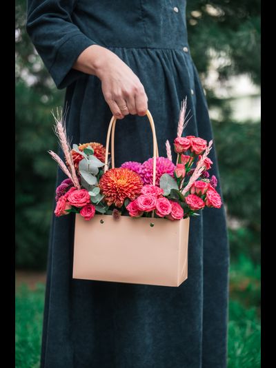 Сумка с харизантемами