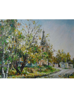 Пейзаж Успенский храм Круглова Ирина