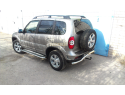 Защита заднего бампера «волна» d60 для Chevrolet Niva (2010)