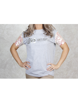 Футболка с кружевом