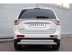 Защита заднего бампера d75x42 (дуга) MITSUBISHI OUTLANDER 2014-2015