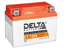 Аккумулятор 12В 4Ач Delta CT 1204, ОП, 113*69*87 мм