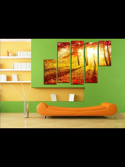 Модульная картина "Золото природы"