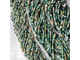 "Индийский агат" зелёная яшма с халцедоном шары в огранке 2,2/3,4/4 мм, цена за нить 19 см