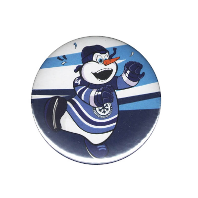 Значок закатной ХК "СИБИРЬ" (Снеговик в танце) 24