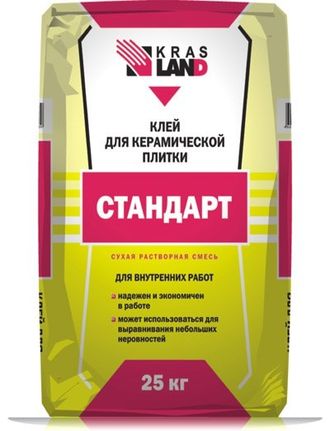 Клей для плитки Стандарт «Krasland»  25 кг