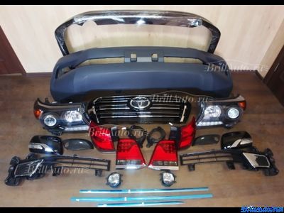Комплект рестайлинга Toyota Land Cruiser 200 из 2007-2015 в 2021 (Минимальный)
