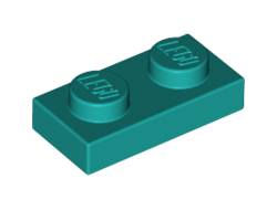 Plate 1 x 2, Dark Turquoise (3023 / 4121704 / 4218493 / 6213777)