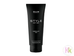 OLLIN STYLE Гель "мокрый эффект" средней фиксации, 200 мл