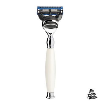 Бритва Muehle Sophist, совместимая с кассетами Gillette Fusion, ручка из фарфора