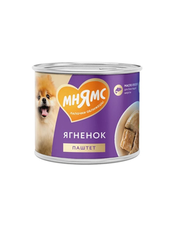 Мнямс влажный корм (консера) для собак "Красивая шерсть" с ягнёнком 200 г