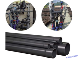 Трубы клеевые с раструбом ПВХ 10 bar (D=25мм -160мм)