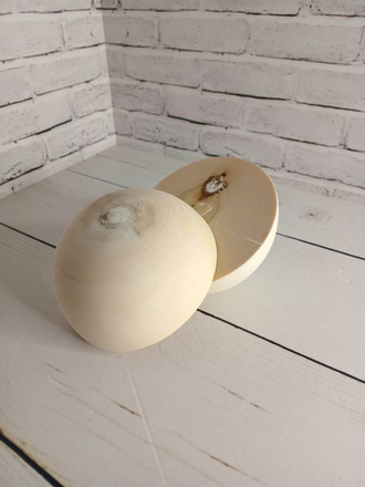 Половина шара 9 см (полусфера) 2 сорт заготовка деревянная