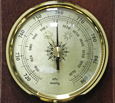 Метеостанция с часами Бриг КМ93001-1-ЧБ(ТГ)-М